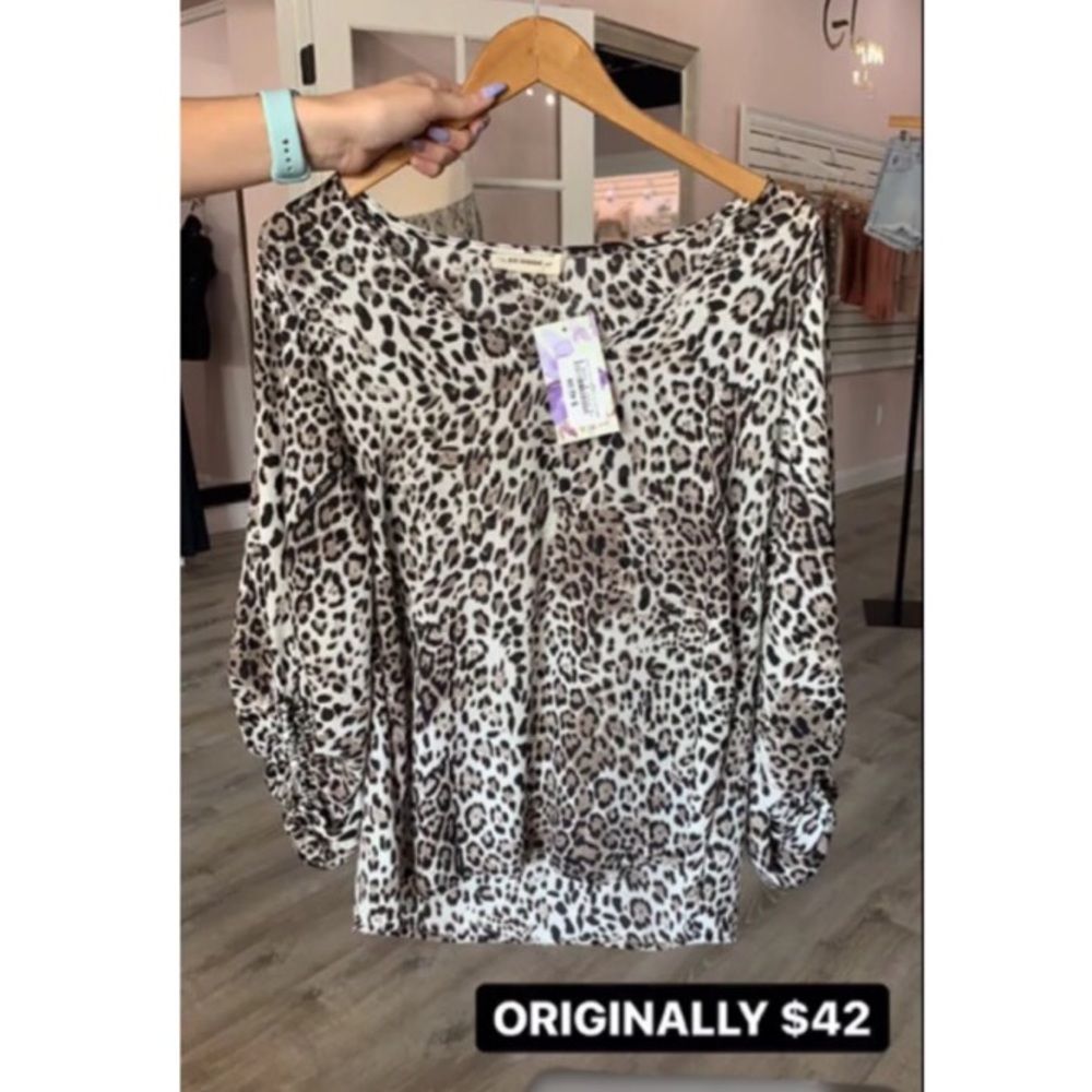 Leopard print blouse